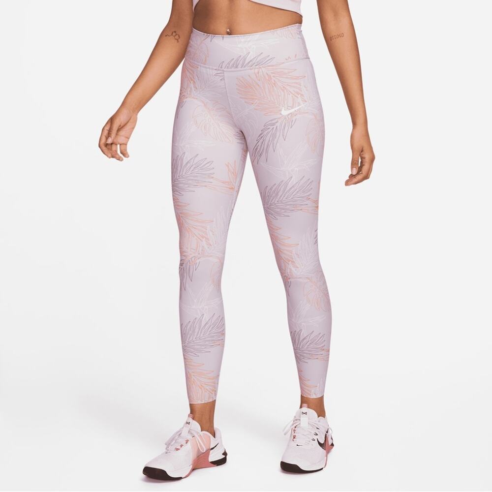 Nike One Luxe Leggings Mid-Rise 7/8 Length Purple Pink Womens Size 3X NWT